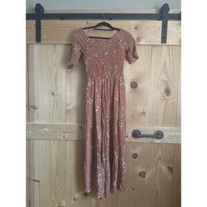 NLT No Less Than Floral Sun Dress Size L